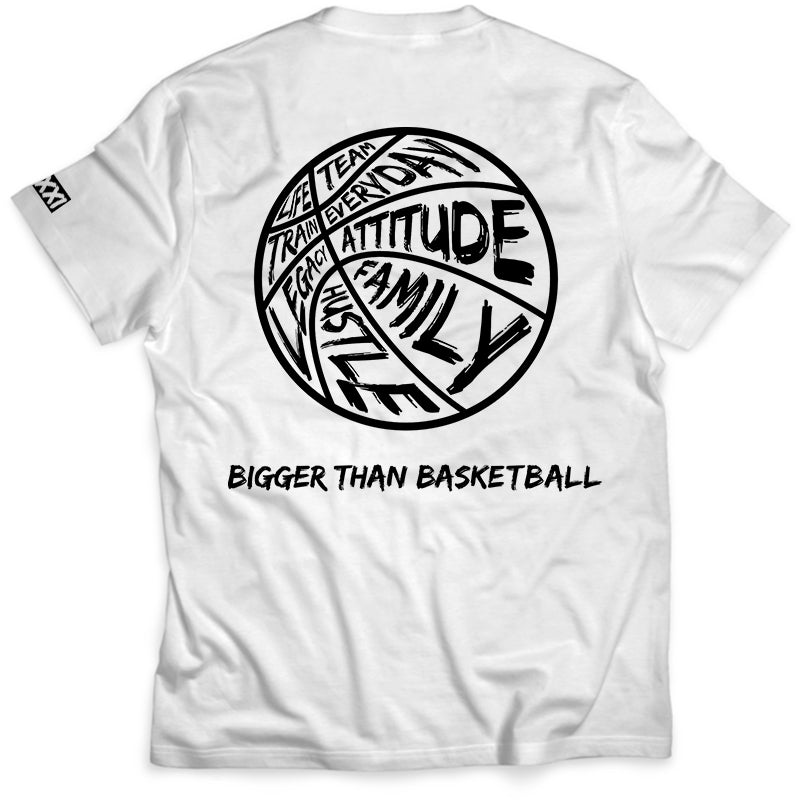Bigger Than Basketball - T-Shirt - White