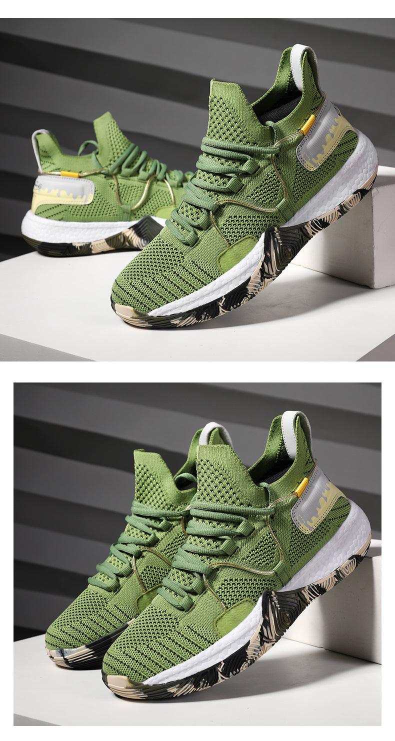 Men Breathable Basketball Shoes Shockproof High Top Sneakers Cushioning Sport Shoes Outdoor Training Ankle Boots Lightning Professional Anti Slip Sports Shoes For Running Walking Sport